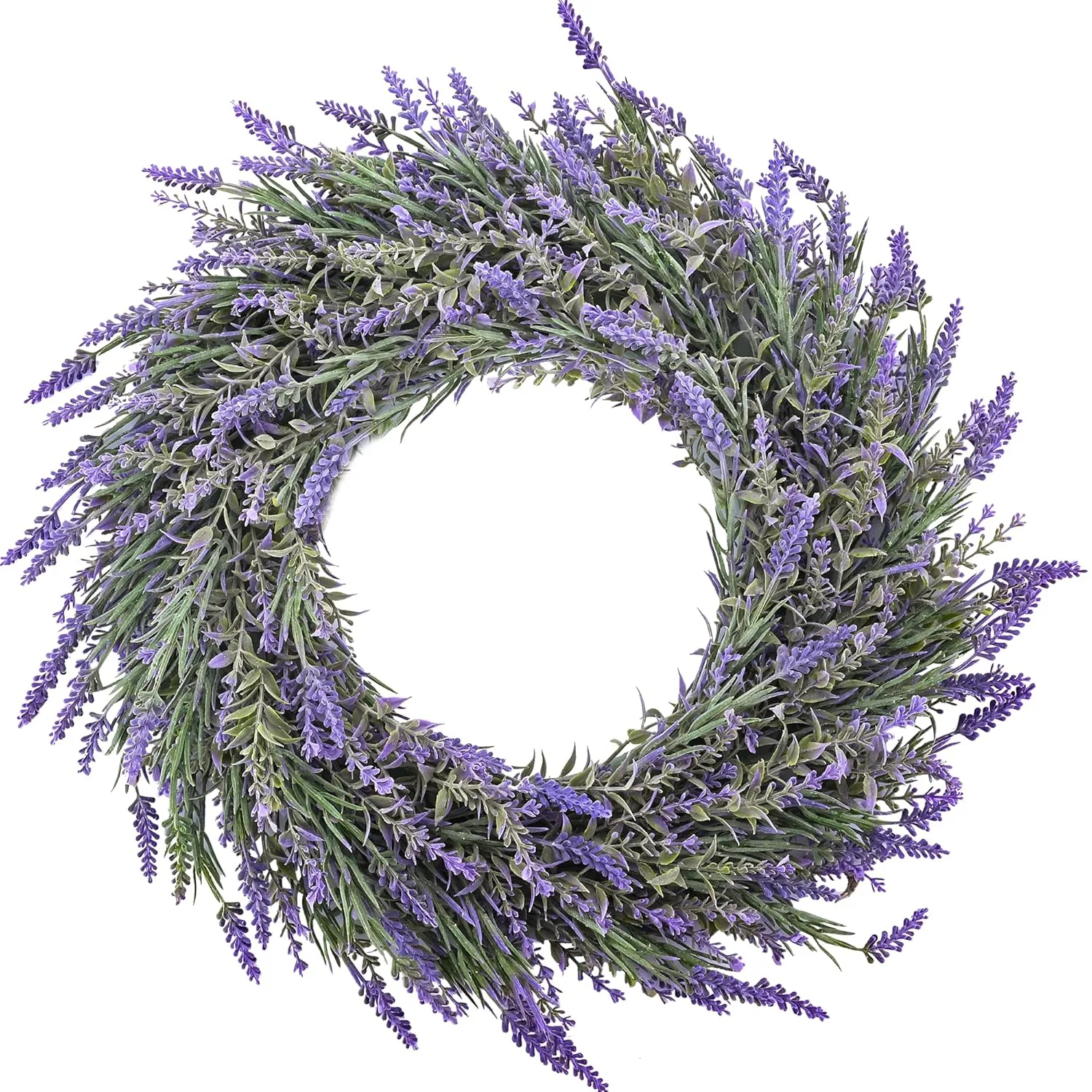 lavender wreath front door 1