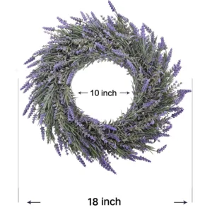 lavender wreath front door 3