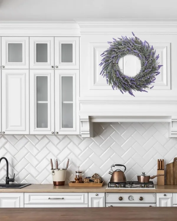 lavender wreath front door 4