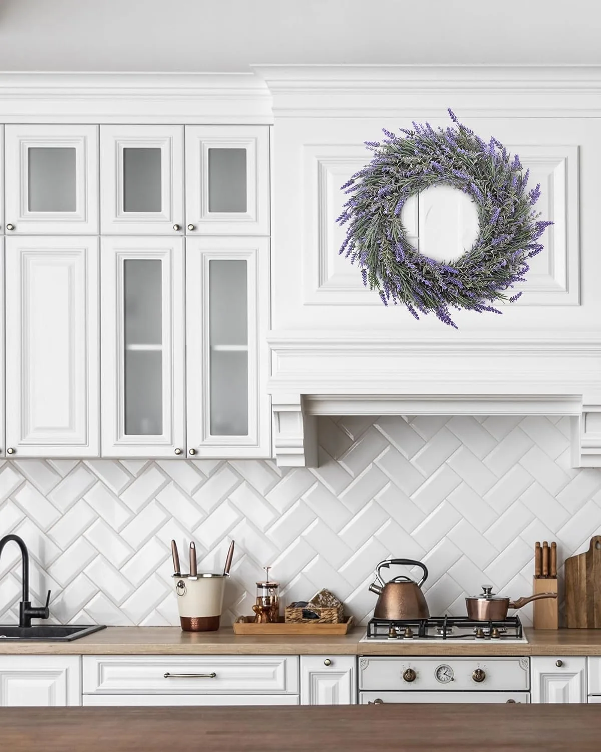 lavender wreath front door 4