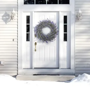 lavender wreath front door 5