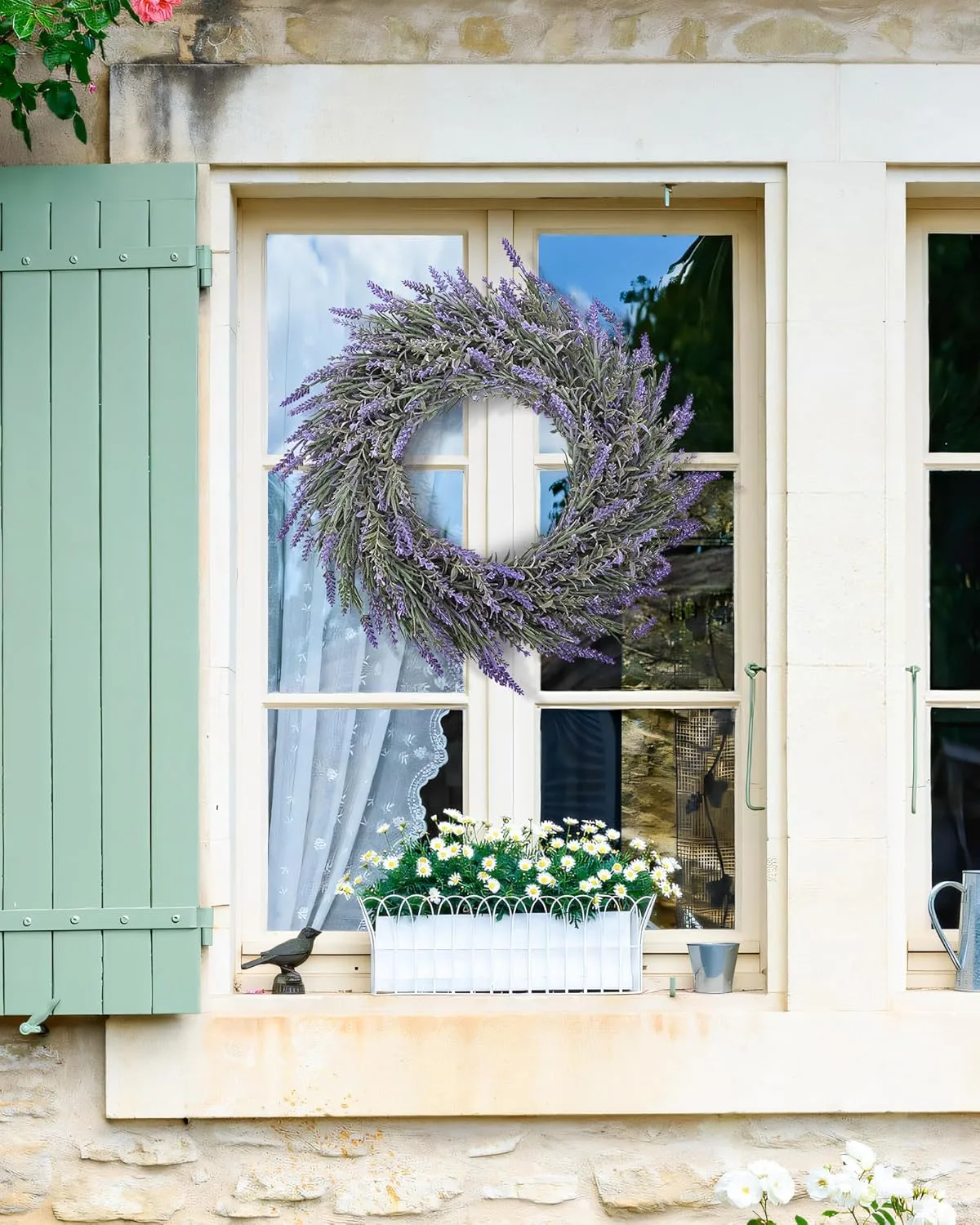 lavender wreath front door 6