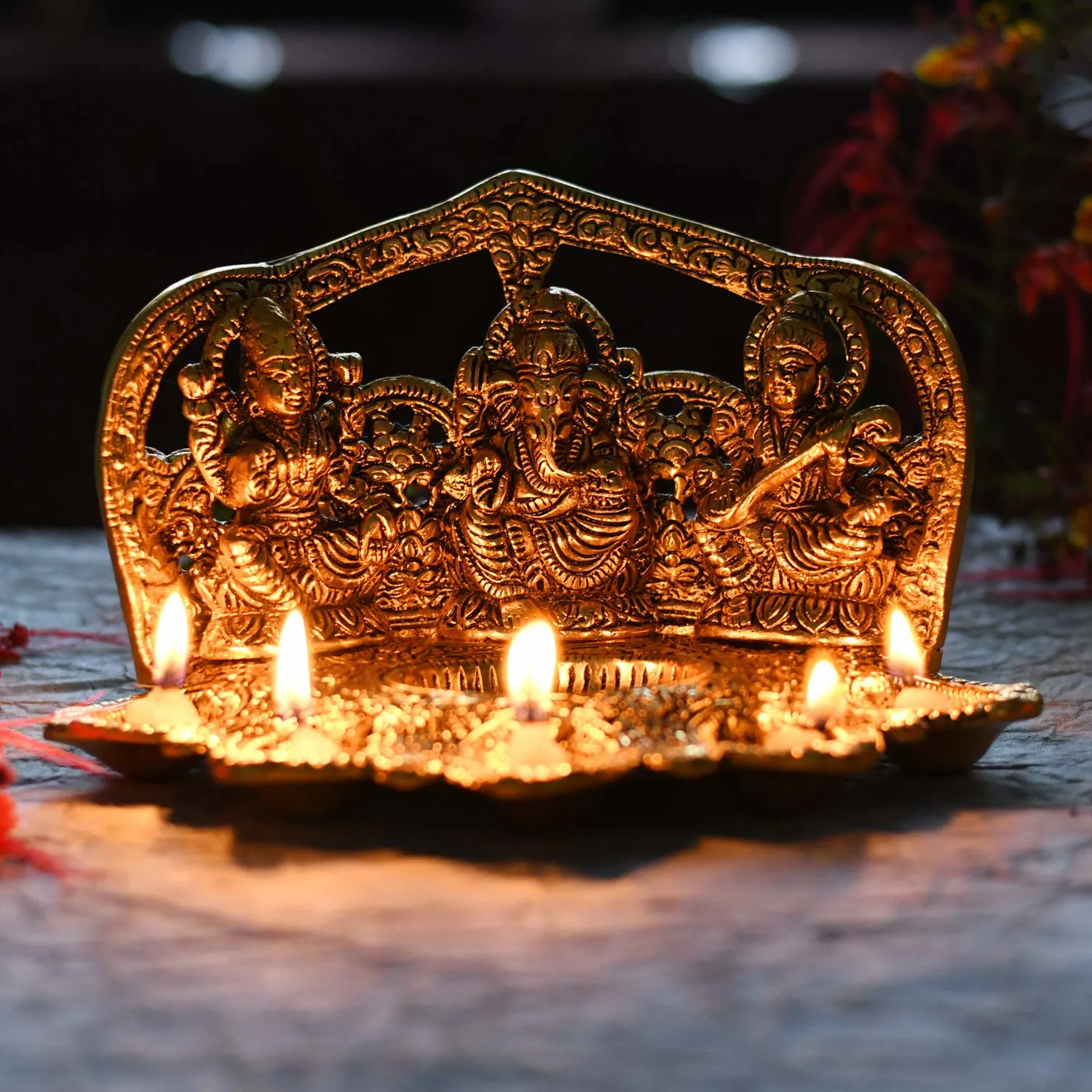 laxmi ganesh saraswati diya 6