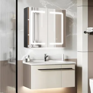 led bathroom mirror cabinet 3