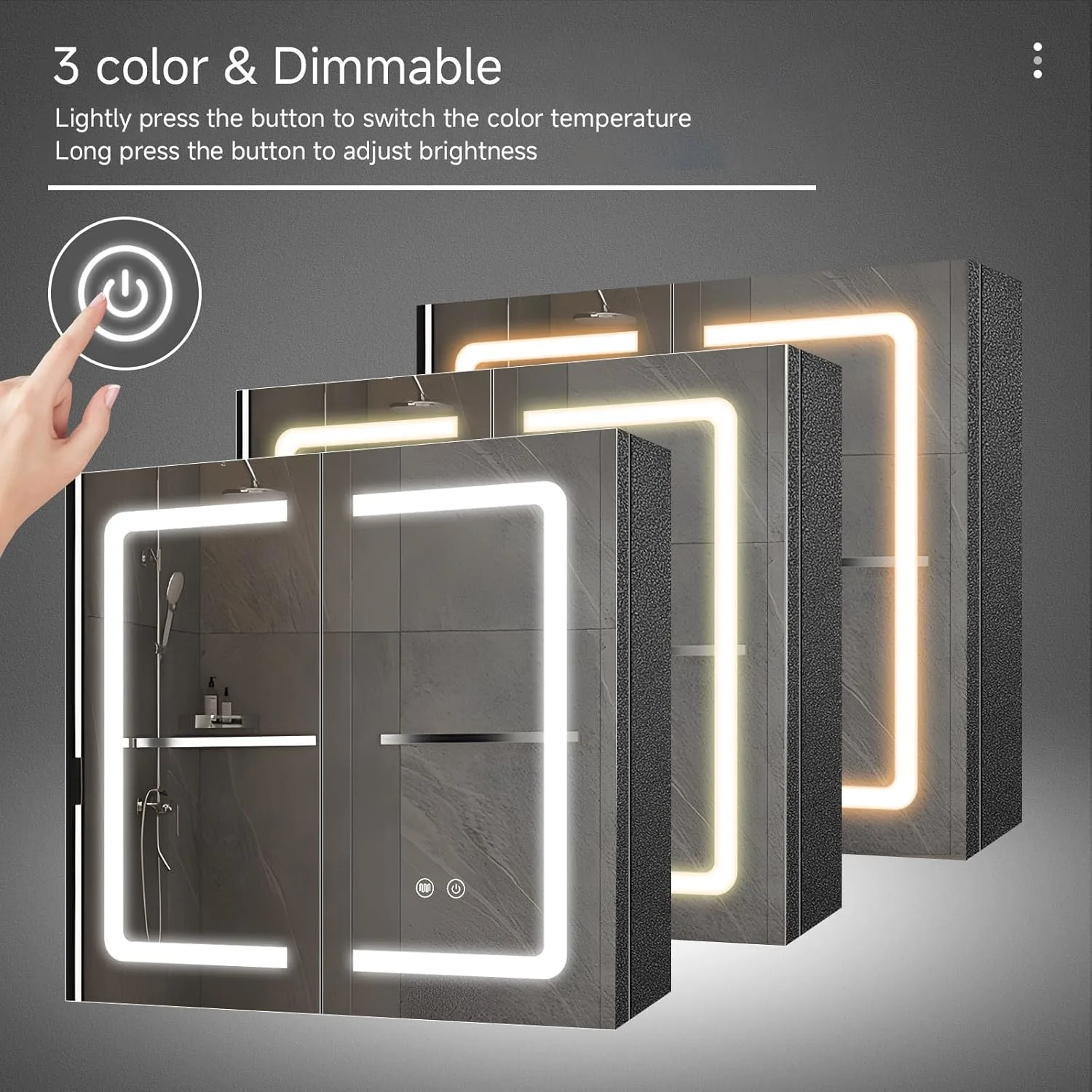led bathroom mirror cabinet 4