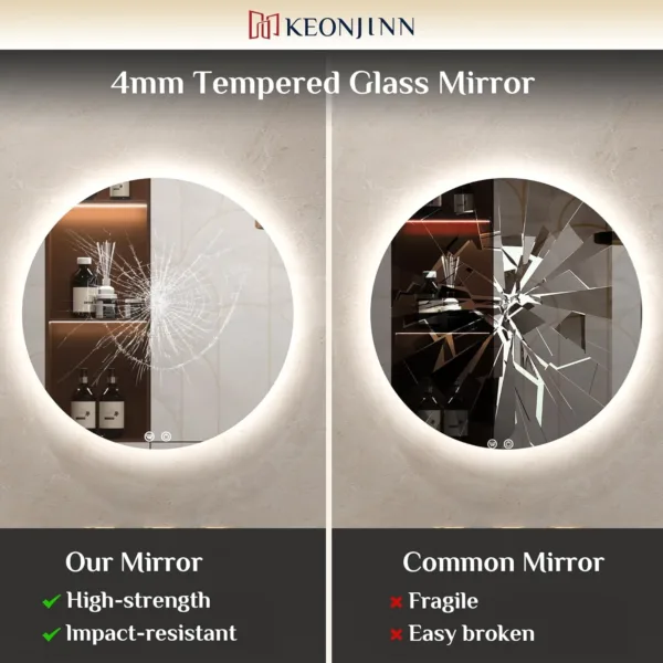 led bathroom mirror round 5