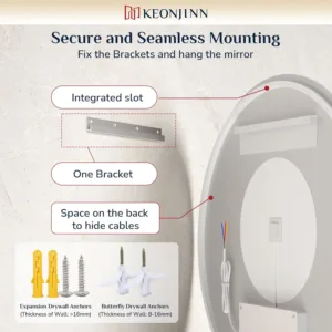 led bathroom mirror round 7