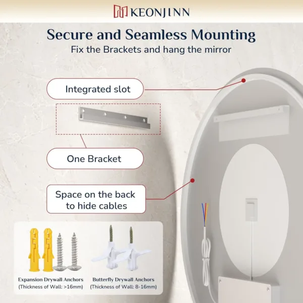 led bathroom mirror round 7
