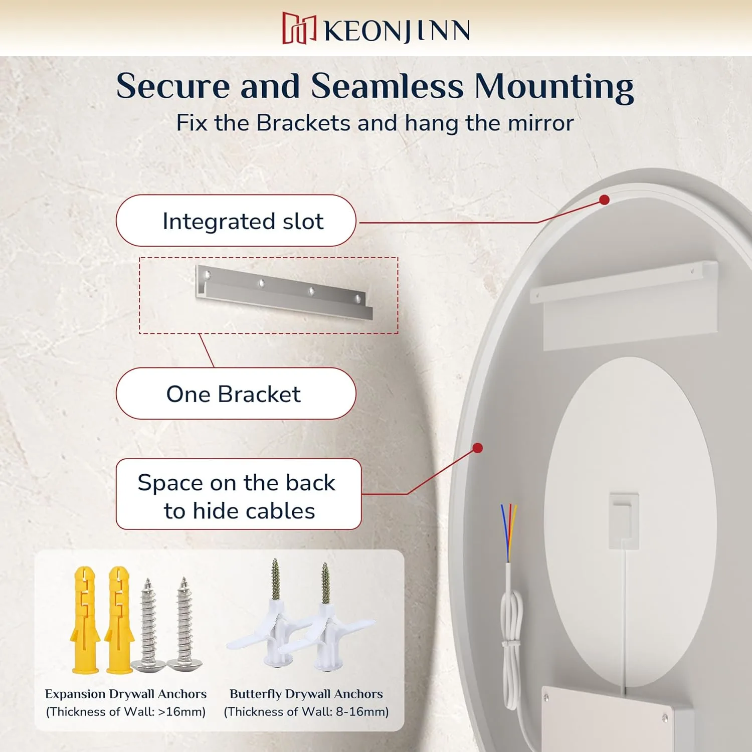 led bathroom mirror round 7