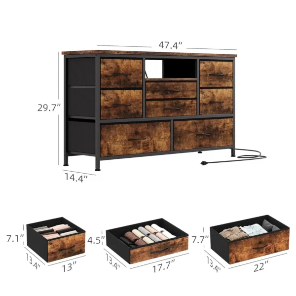 led tv stand dresser 3