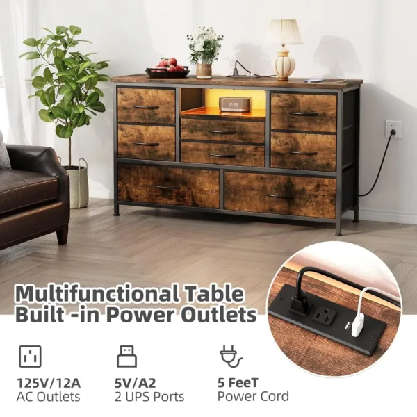 led tv stand dresser 5