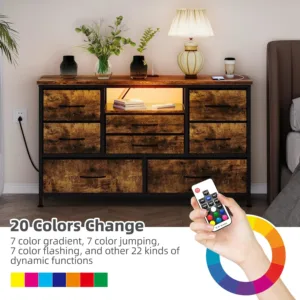 led tv stand dresser 6