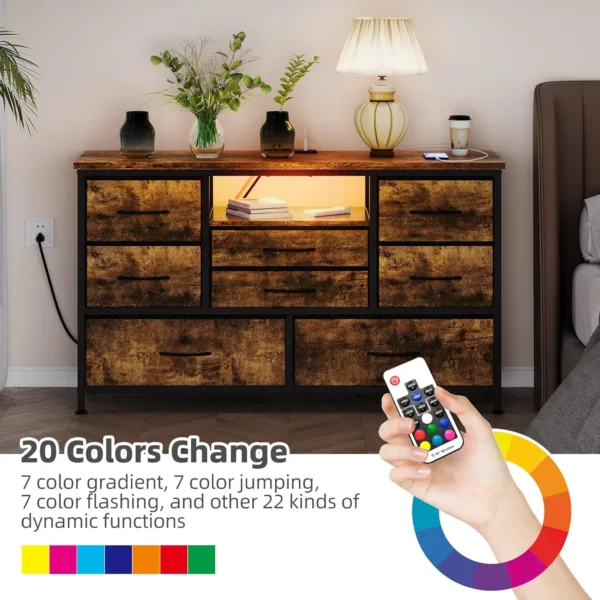led tv stand dresser 6