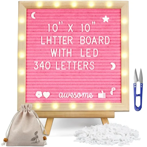 light up felt letter 1