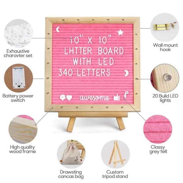 light up felt letter 2