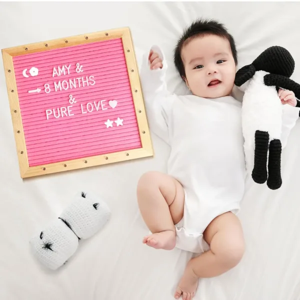 light up felt letter 3