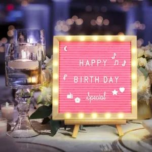 light up felt letter 6