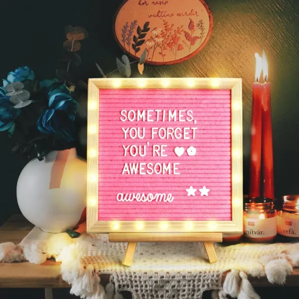 light up felt letter 7