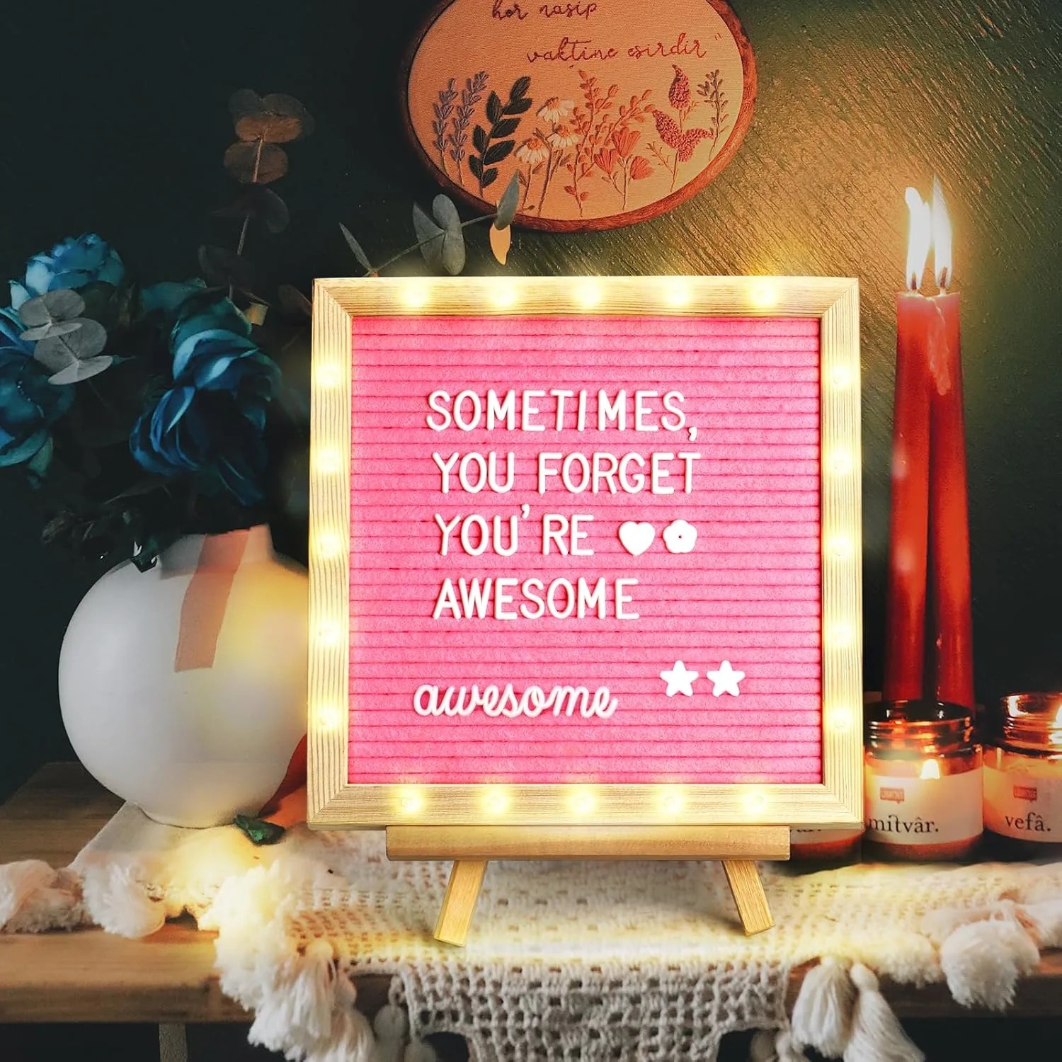 light up felt letter 7