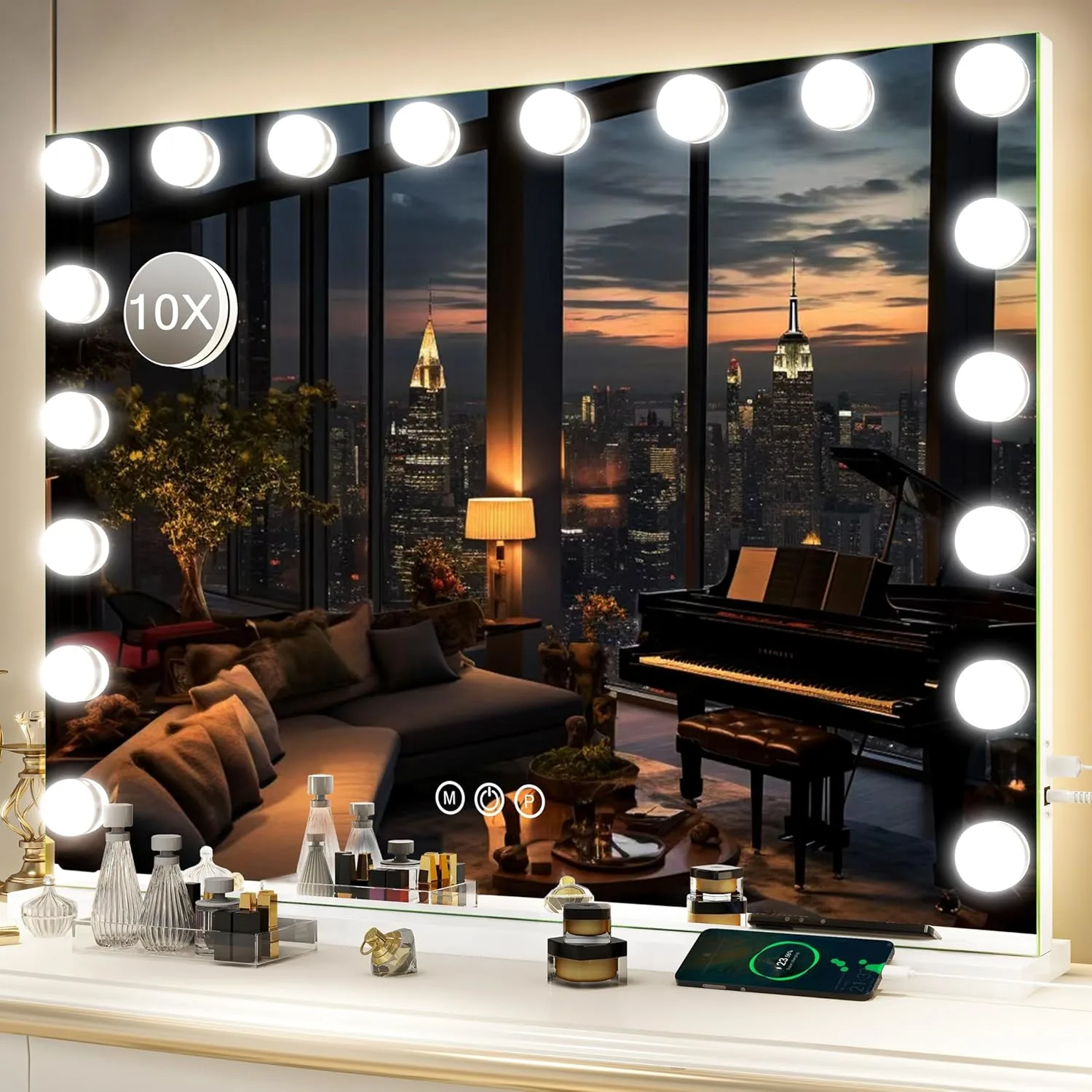 lighted makeup mirror 1