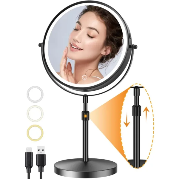 lighted makeup mirror 10x 1