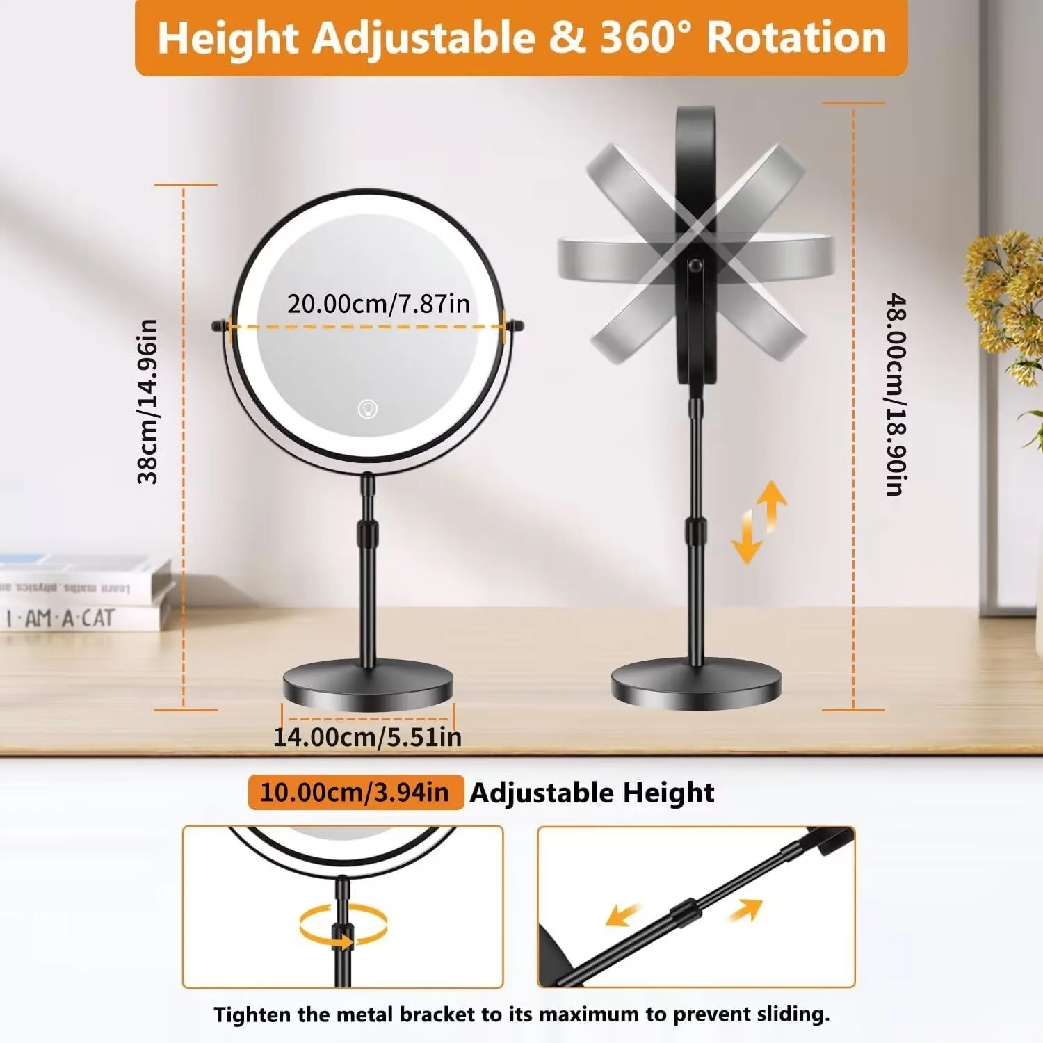 lighted makeup mirror 10x 2