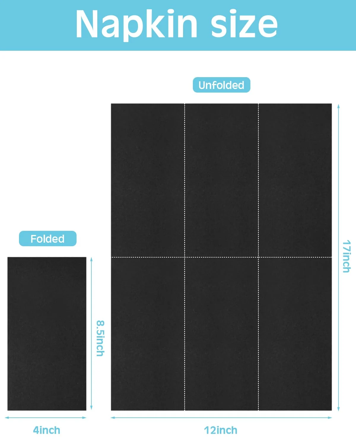 linen like napkins black 2