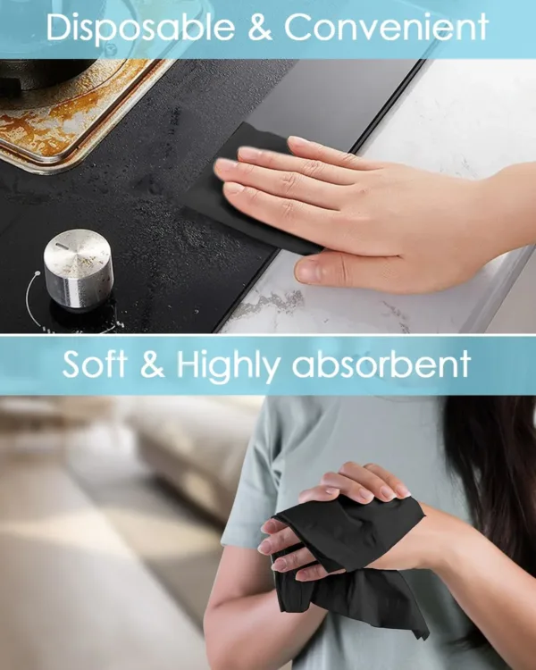 linen like napkins black 6