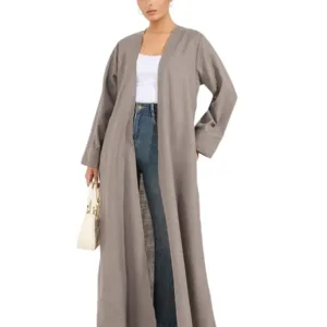 linen look abaya 1