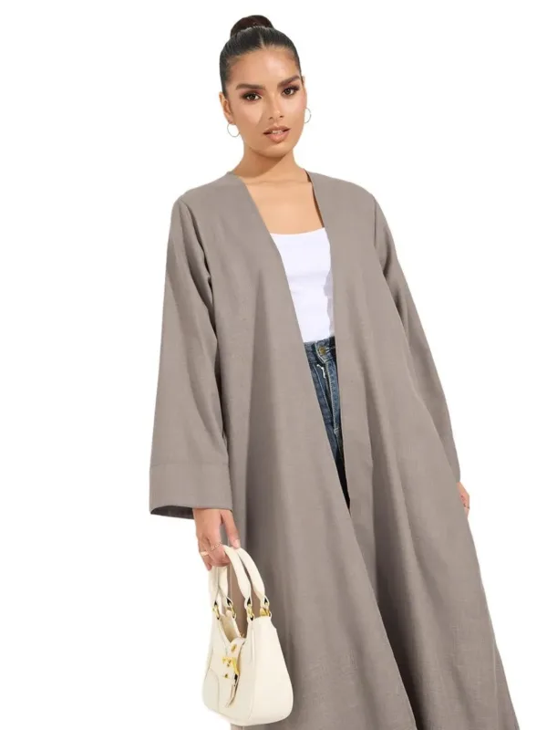 linen look abaya 2