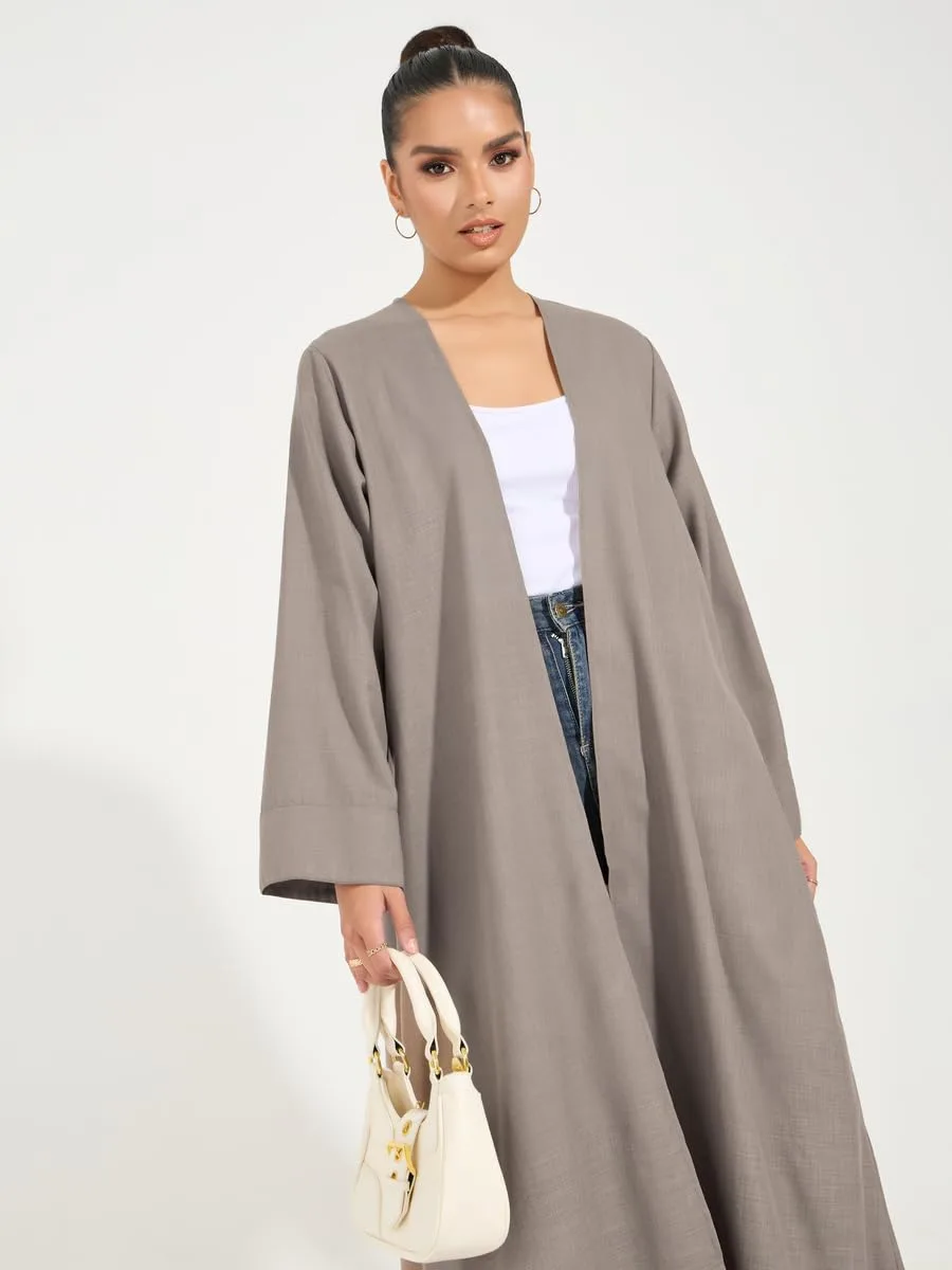 linen look abaya 3