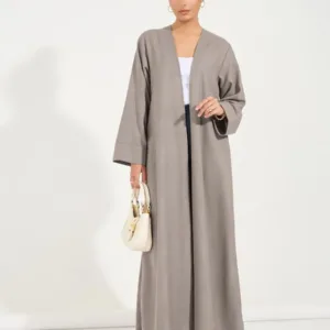 linen look abaya 5