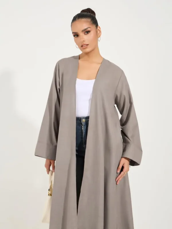linen look abaya 6