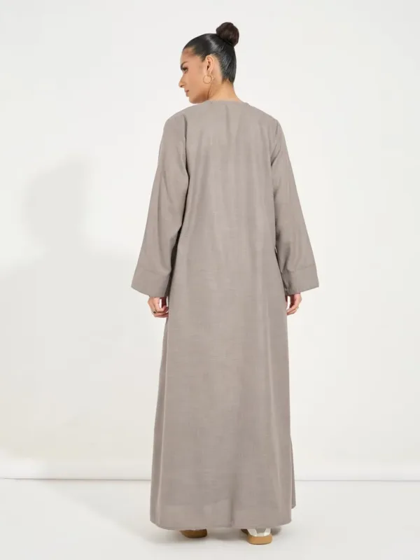 linen look abaya 7