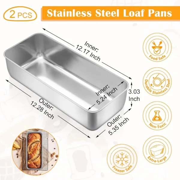 loaf pan set 2