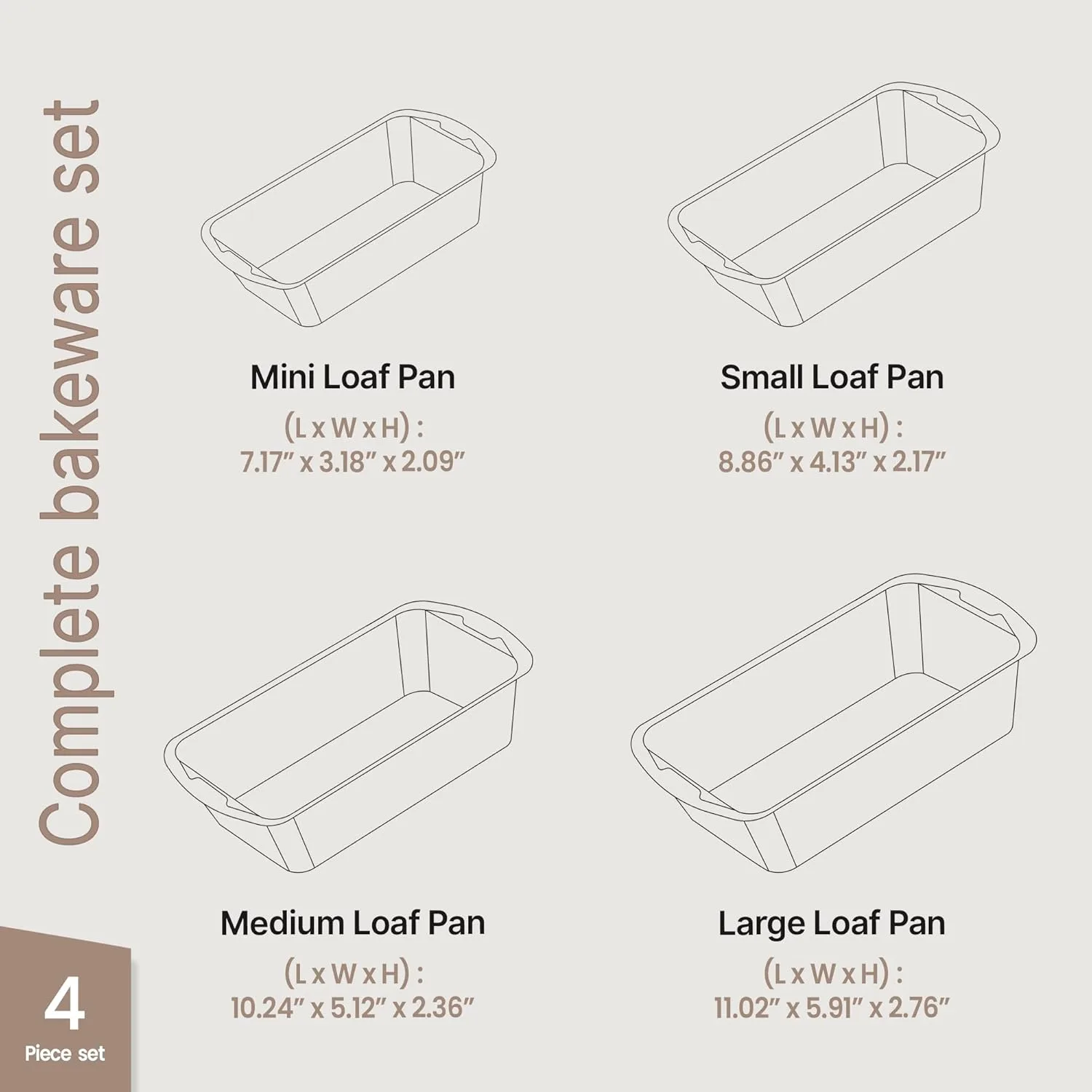 loaf pan set nonstick 2