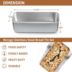 loaf tin stainless steel 2