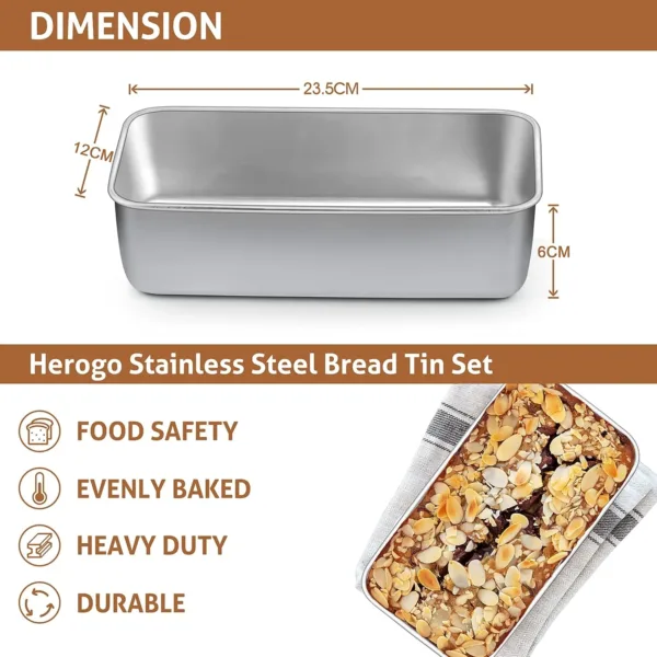 loaf tin stainless steel 2