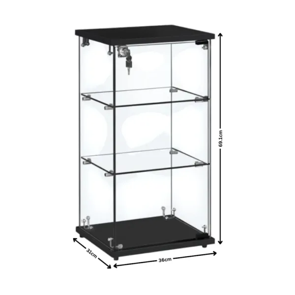 lockable glass display 2