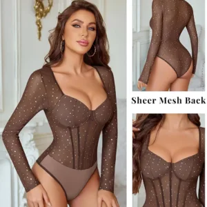 long sleeve bodysuit sparkle 3
