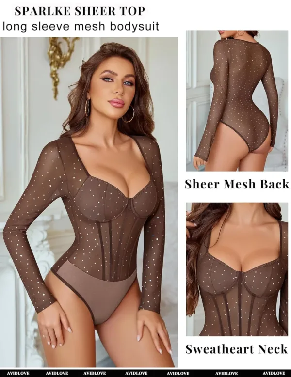 long sleeve bodysuit sparkle 3