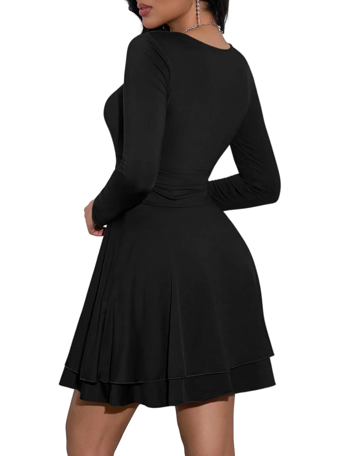 long sleeve mini dress 3
