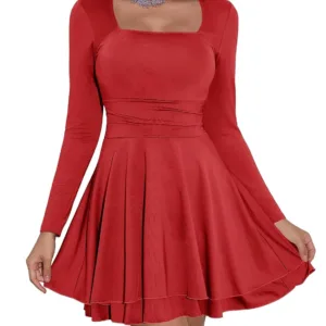 long sleeve mini dress 7