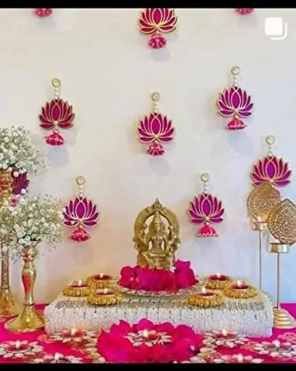 lotus hanging diwali 1