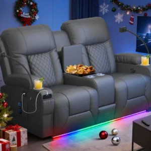 loveseat recliner console 1