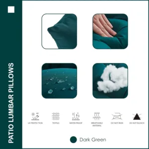 lumbar pillows waterproof green 3