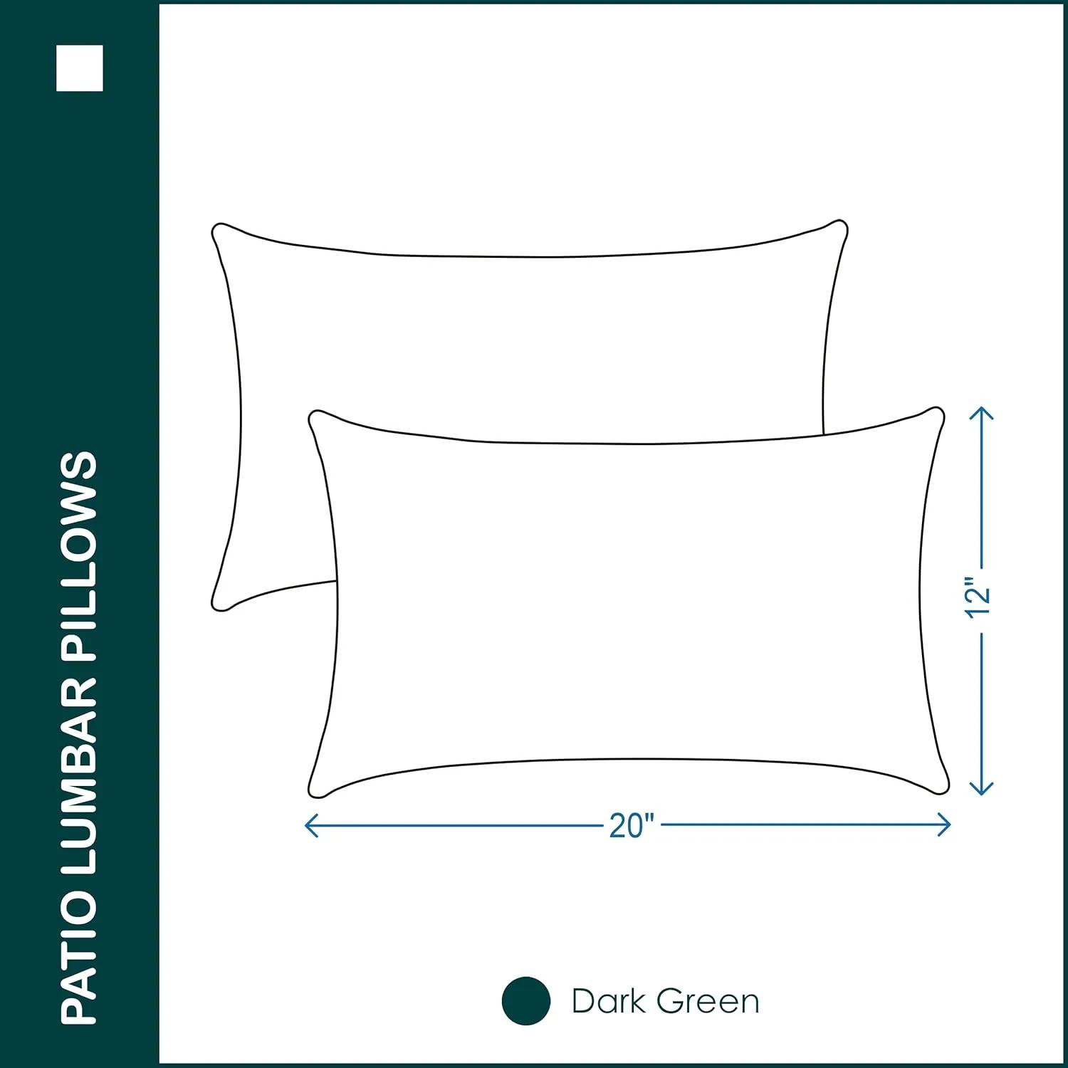 lumbar pillows waterproof green 4