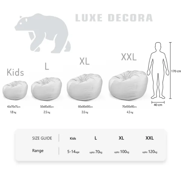 luxe decora bean bag 2