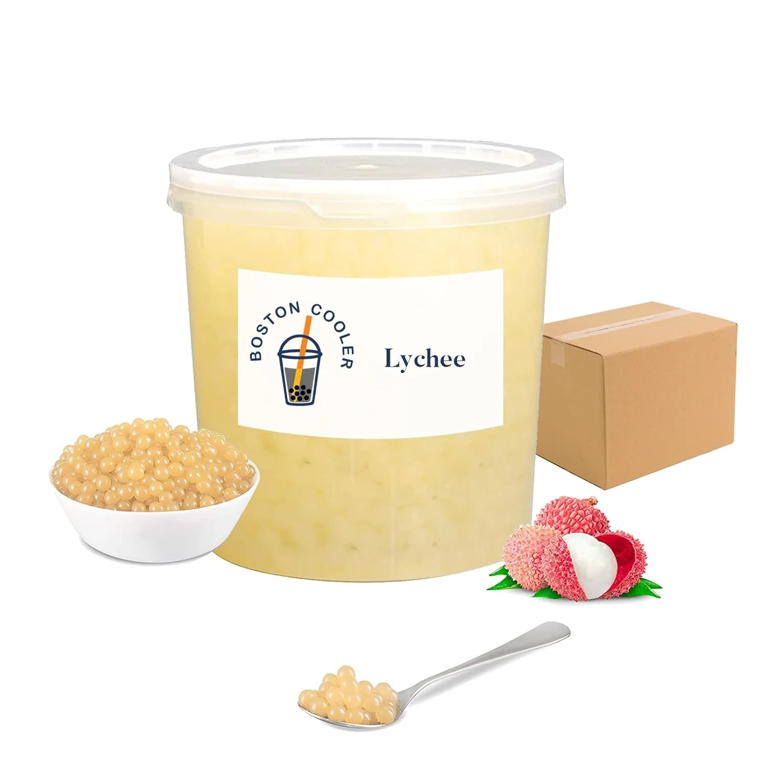 lychee boba bubble tea 2