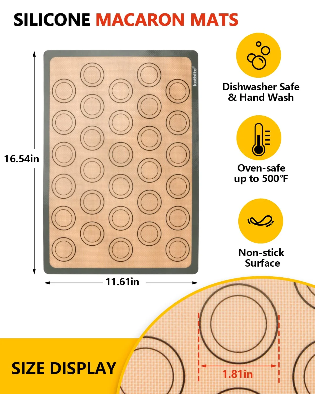 macaron baking mat set 2